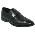 Versace Collection Buckle Logo Leather Brown Shoes - Nova Clothing